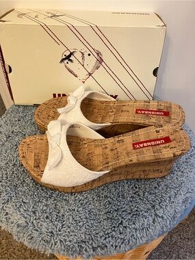UNIONBAY Eyelet Slip on Wedge Sandal